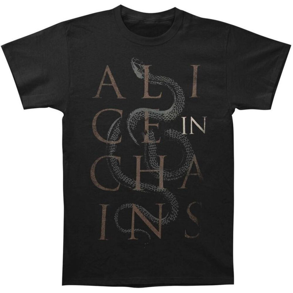 Alice In Chains Unisex Adult Snake T-Shirt / Black